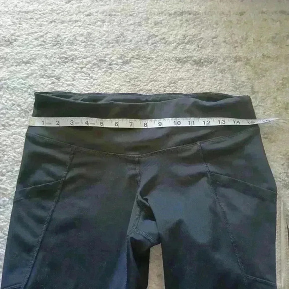 Champion Womens Mid Rise Blacl Leggings L - Picture 10 of 12